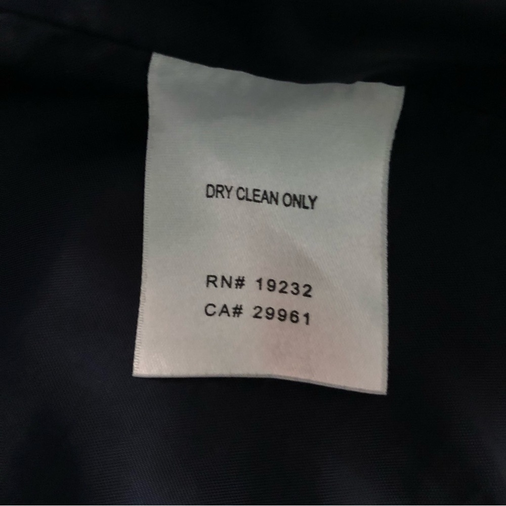 Alfred Dunner jacket open front navy 3/4 sleeve copper embroidery medium weight - Picture 7 of 8
